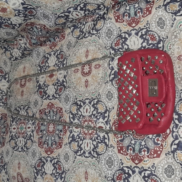 Studded Red Purse - Picture 2 of 4